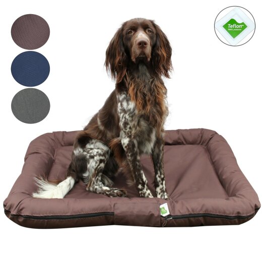 TOP MULTI Tierbett Hundematratze dunkelbraun 100 x 120 cm