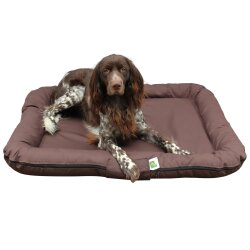 TOP MULTI Tierbett Hundematratze dunkelbraun 100 x 120 cm