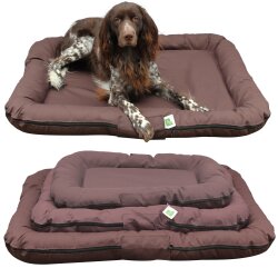 TOP MULTI Tierbett Hundematratze dunkelbraun 100 x 120 cm