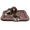 TOP MULTI Tierbett Hundematratze dunkelbraun 100 x 120 cm