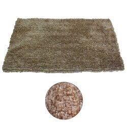 TOP MULTI Teppich Shaggy Flokatiteppich Gold 100 x 180 cm
