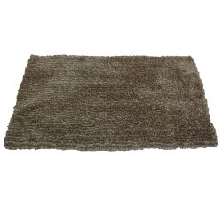 TOP MULTI Teppich Shaggy Flokatiteppich Gold 100 x 180 cm
