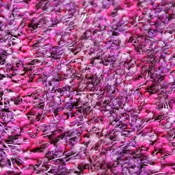 TOP MULTI Teppich Shaggy Flokatiteppich Violett-Pink 120 x 200 cm