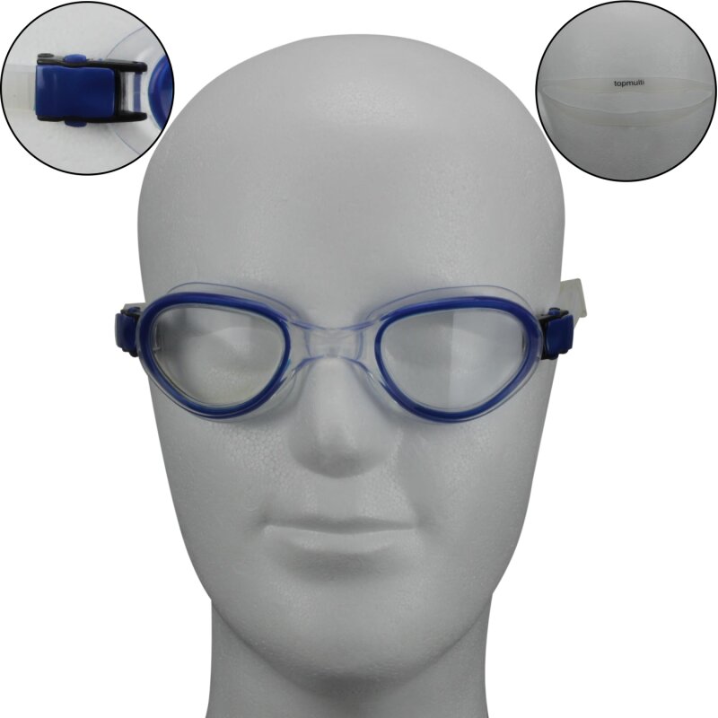 2x Profi Schwimmbrille UV-Schutz Taucherbrille Anti-Fog Antibeschlag Training 