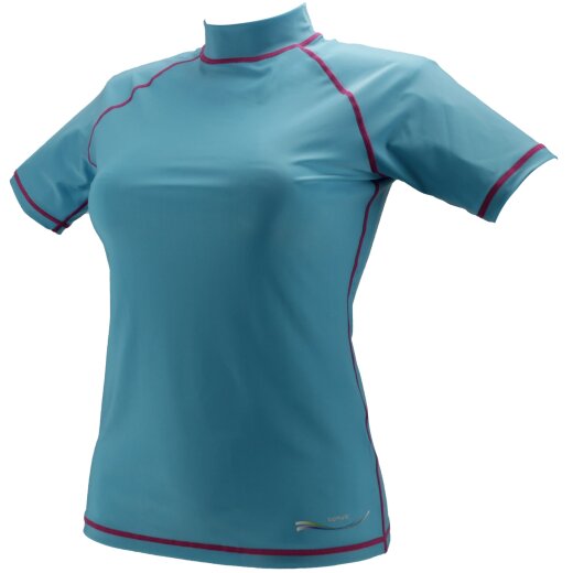 TOP MULTI Damen-Schwimmshirt t&uuml;rkis Gr. M