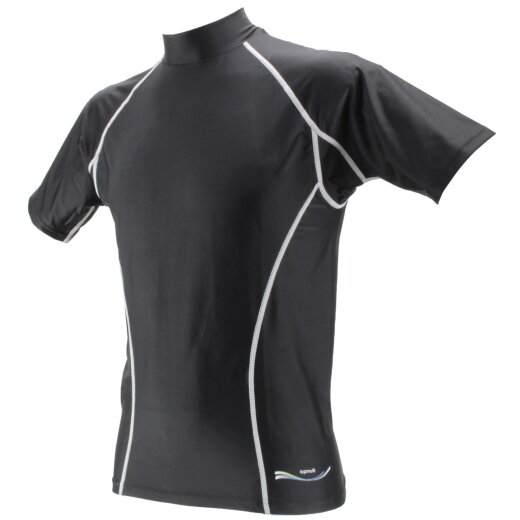 TOP MULTI Herren-Schwimmshirt schwarz/wei&szlig; Gr. L