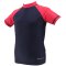 TOP MULTI Kinder-UV-Shirt blau/rot Gr. 98/104