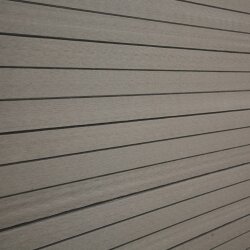 TOP MULTI WPC Zaun in anthrazit 180 cm 1 Schr&auml;ge