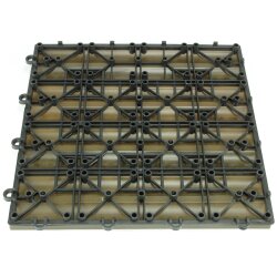 TOP MULTI WPC Fliesen 30 x 30cm braun profiliert 2 m&sup2;