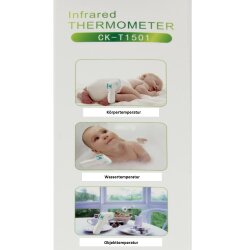 TOP MULTI Digitales Fieberthermometer kontaktlos Infrarot Temperaturmessger&auml;t