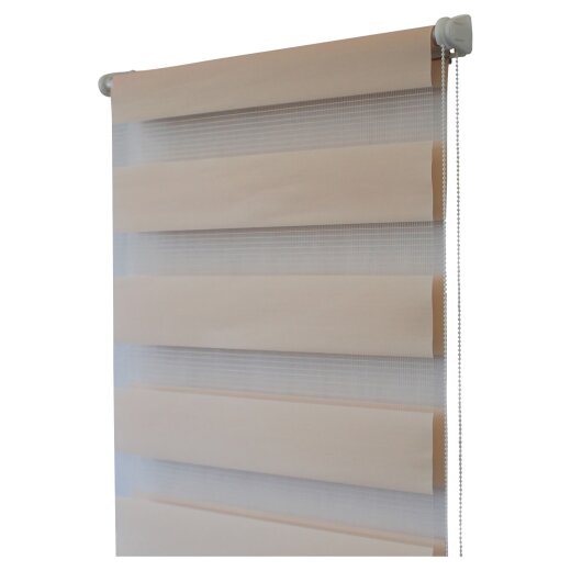 TOP MULTI Doppelrollo Jalousie Fenstergardine PFIRSICH 0,60m x 1,5m
