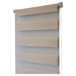 TOP MULTI Doppelrollo Jalousie Fenstergardine PFIRSICH 0,60m x 1,5m