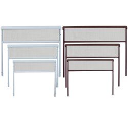 TOP MULTI Insektenschutzrollo Fliegengitter Fiberglas BRAUN Gr&ouml;&szlig;e 130cm x 160cm Grundpaket: 1 St&uuml;ck