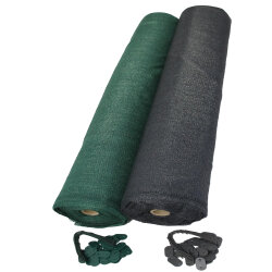 TOP MULTI Tennissichtschutz Tennisnetz Bauzaun Gartenzaun ANTHRAZIT 1,2m x 25m