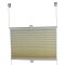 TOP MULTI Plissee Jalousie crushed Faltstore CREME Gr&ouml;&szlig;e 100cm x 160cm
